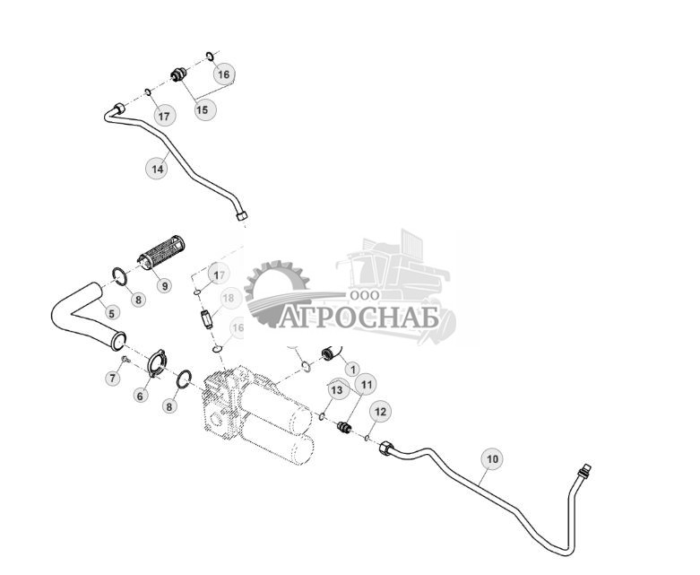 Впускные трубопроводы гидравлического насоса, с MFWD - ST551012 609.jpg